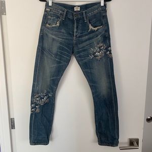 Citizens Of Humanity Embroidered Emerson Jean NWT